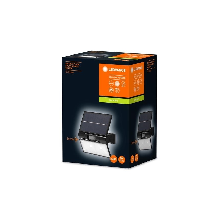 Ledvance - LED-Solarwandstrahler für den Außenbereich mit Sensor FLOOD LED/2,9W/3,7V 2600 mAh IP44