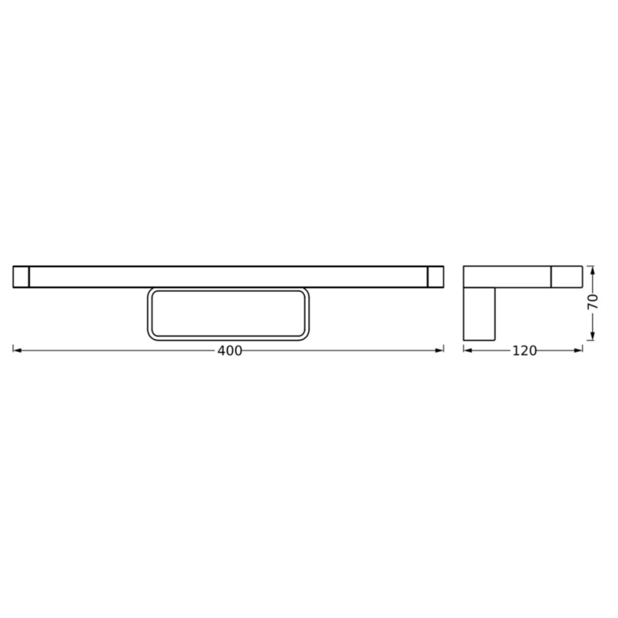 Ledvance - LED-Spiegelbeleuchtung für Badezimmer DISC BAR LED/7W/230V 3000/4000K IP44