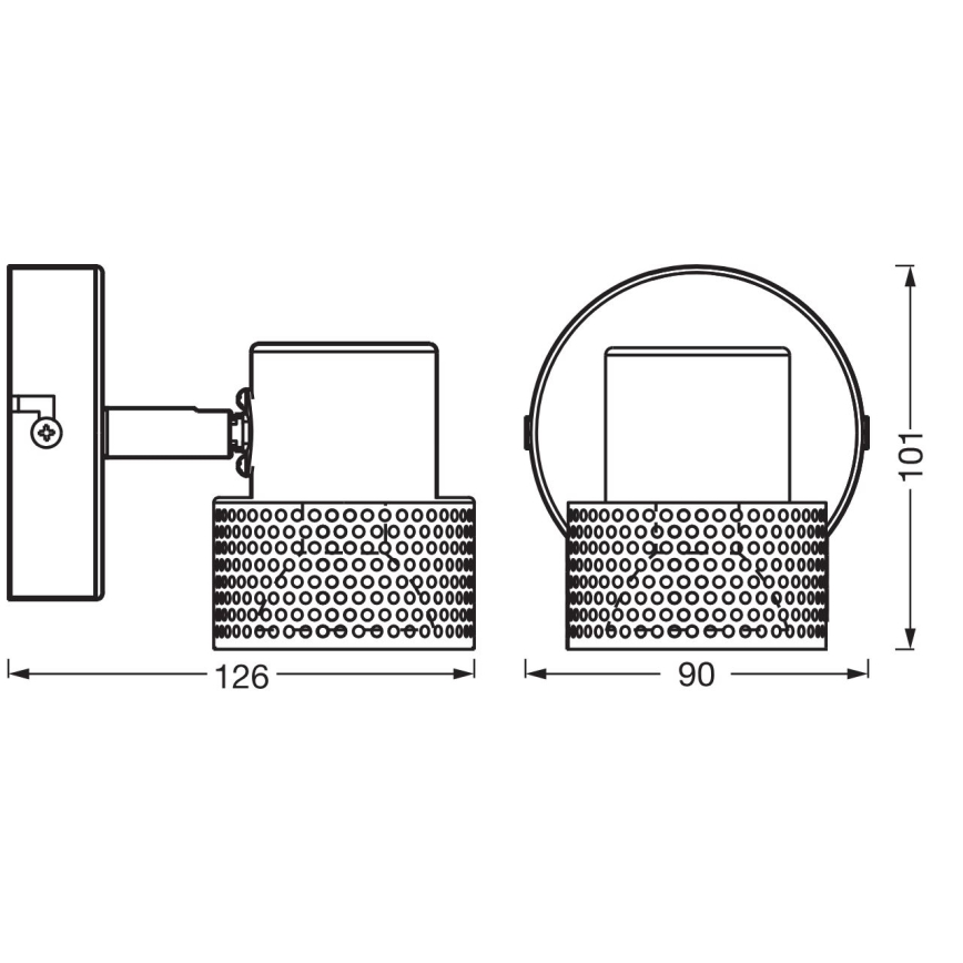 Ledvance - LED Einbauleuchte DECOR CORK 1xGU10/3,4W/230V