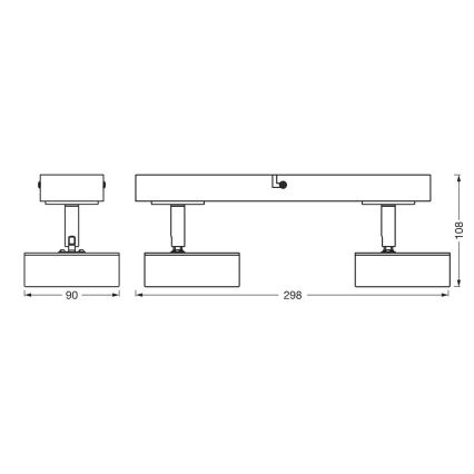 Ledvance - LED-Strahler DECOR PLUTO 2xLED/4,8W/230V