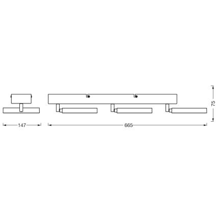 Ledvance - LED-Strahler DECOR SATURN 3xLED/11W/230V 3000/4200/6500K