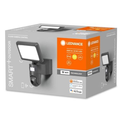 Ledvance - Dimmbarer LED-Strahler mit Sensor und Kamera SMART+ LED/23W/230V Wi-Fi IP44