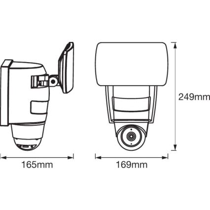 Ledvance - LED-Strahler mit Sensor und Kamera SMART+ LED/24W/230V IP44 Wi-Fi