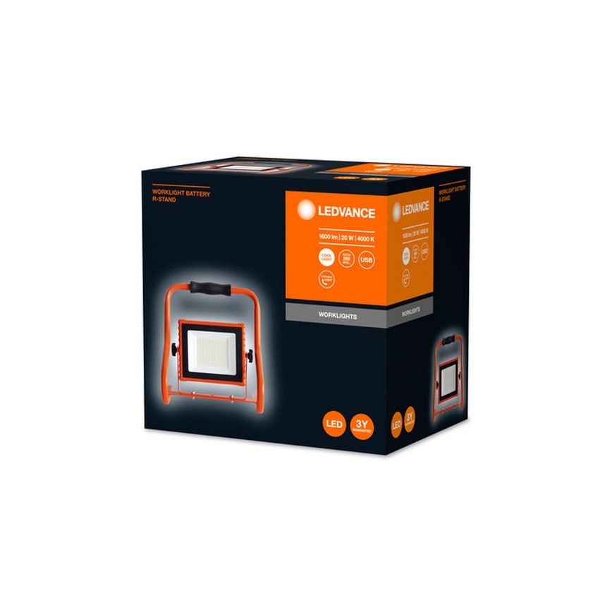 Ledvance - LED-Strahler R-STAND LED/20W/5V 2200 mAh IP44