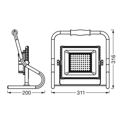 Ledvance - LED-Strahler R-STAND LED/30W/5V 2200 mAh IP44