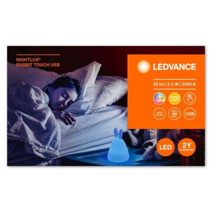 Ledvance - LED-Touch-Kinder-Nachtlicht TOUCH LED/2,5W/5V 1200 mAh