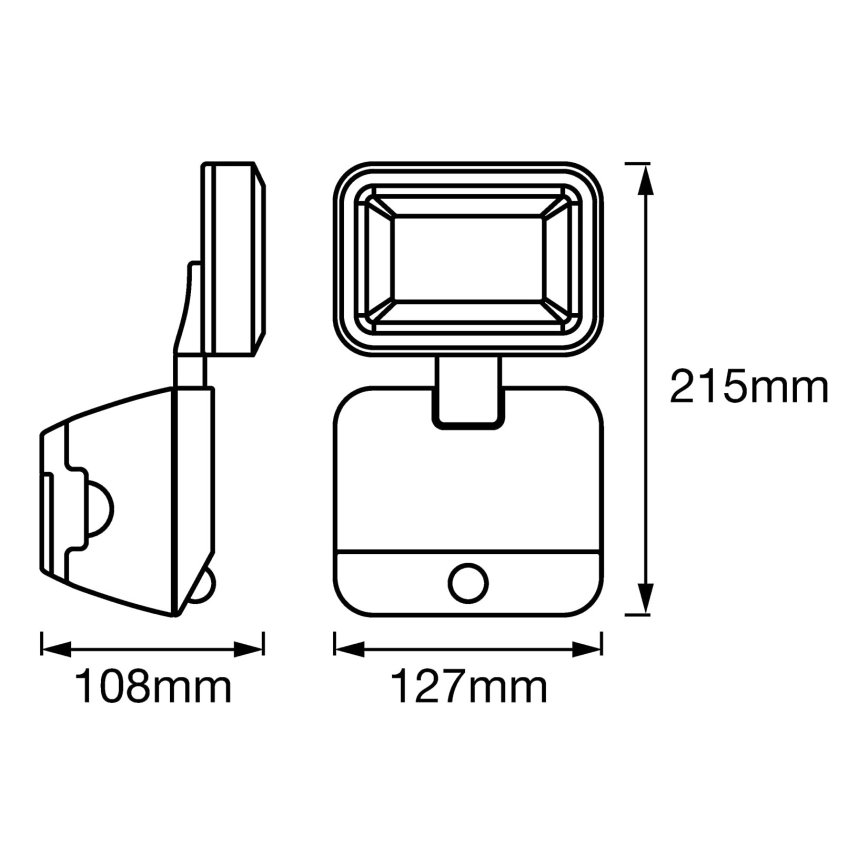 Ledvance - LED-Wandfluter für den Außenbereich mit Sensor SPOTLIGHT LED/4W/6V IP54