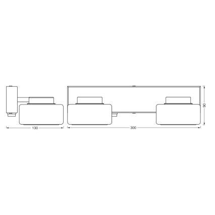 Ledvance - LED-Wandleuchte für Badezimmer ORBIS FLAME 2xLED/5,5W/230V 3000/4000K IP44 schwarz
