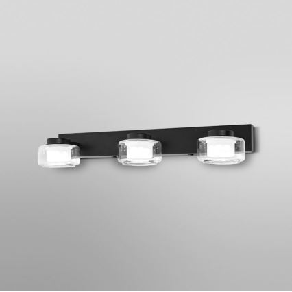 Ledvance - LED-Wandleuchte für Badezimmer ORBIS FLAME 3xLED/5,5W/230V 3000/4000K IP44 schwarz