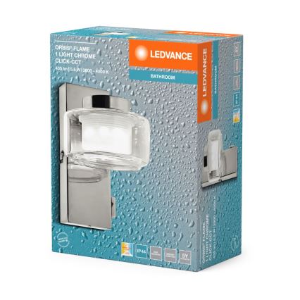 Ledvance - LED-Wandleuchte für Badezimmer ORBIS FLAME LED/5,5W/230V 3000/4000K IP44 Chrom