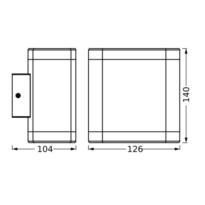 Ledvance - LED-Wandleuchte für den Außenbereich ENDURA STYLE DALLAS LED/9W/230V IP44