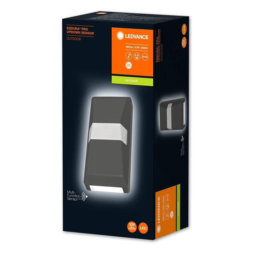 Ledvance - LED-Wandleuchte für den Außenbereich mit Sensor UPDOWN LED/10W/230V IP55