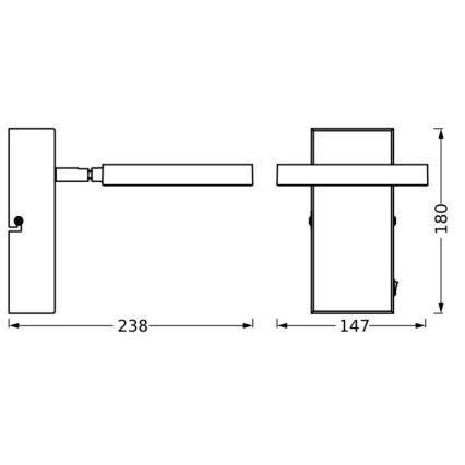 Ledvance - LED-Wandstrahler DECOR SATURN LED/11W/230V 3000/4200/6500K