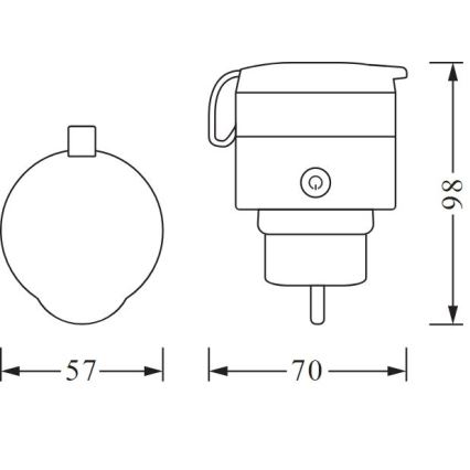 Ledvance - Outdoor-Smart-Steckdose SMART+ PLUG 3680 W IP44 SCHUKO