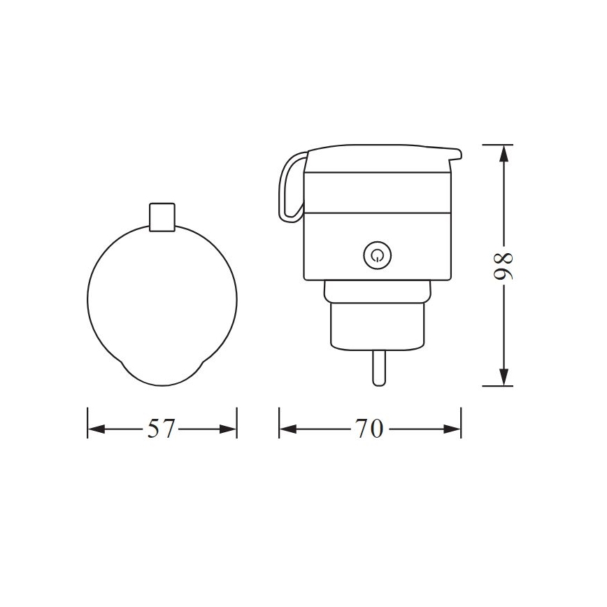 Ledvance - Outdoor-Smart-Steckdose SMART+ PLUG 3680 W IP44 SCHUKO