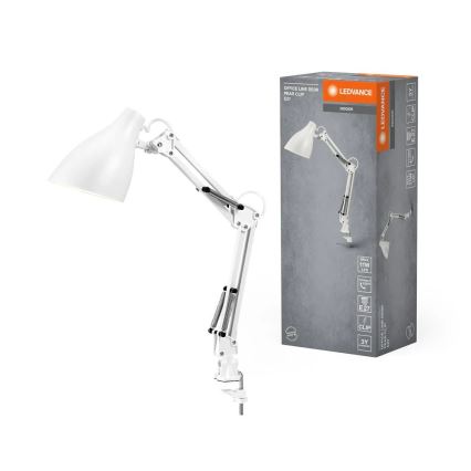 Ledvance - PEAR Tischlampe mit Klemme 1xE27/11W/230V weiß