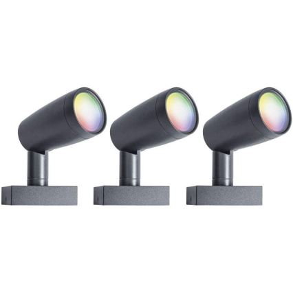 Ledvance - SET 3x LED RGBW Außenleuchte SMART+ SPOT 3xLED/4,5W/230V IP65 Wi-Fi