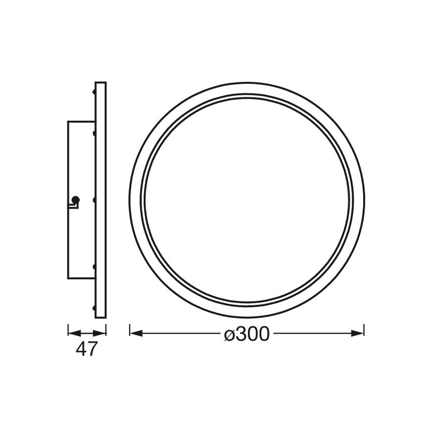 Ledvance - LED dimmbares Badezimmerleuchte SMART+ DISC LED/18W/230V 3000-6500K Wi-Fi IP44