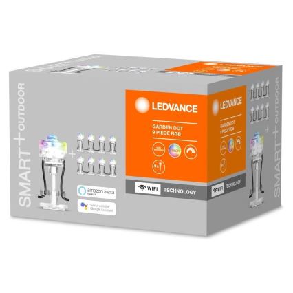 Ledvance - LED RGB Außenverlängerungssatz SMART+ DOT 9xLED/2,5W/230V IP65 Wi-Fi