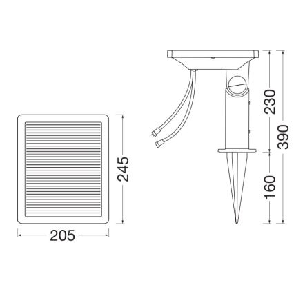 Ledvance - Solarpanel ENDURA 24W/12V IP67