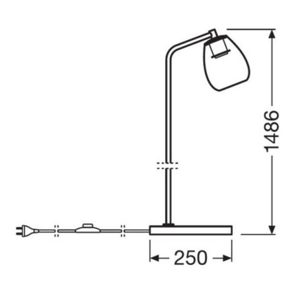 Ledvance - Stehleuchte CONE 1xE27/40W/230V