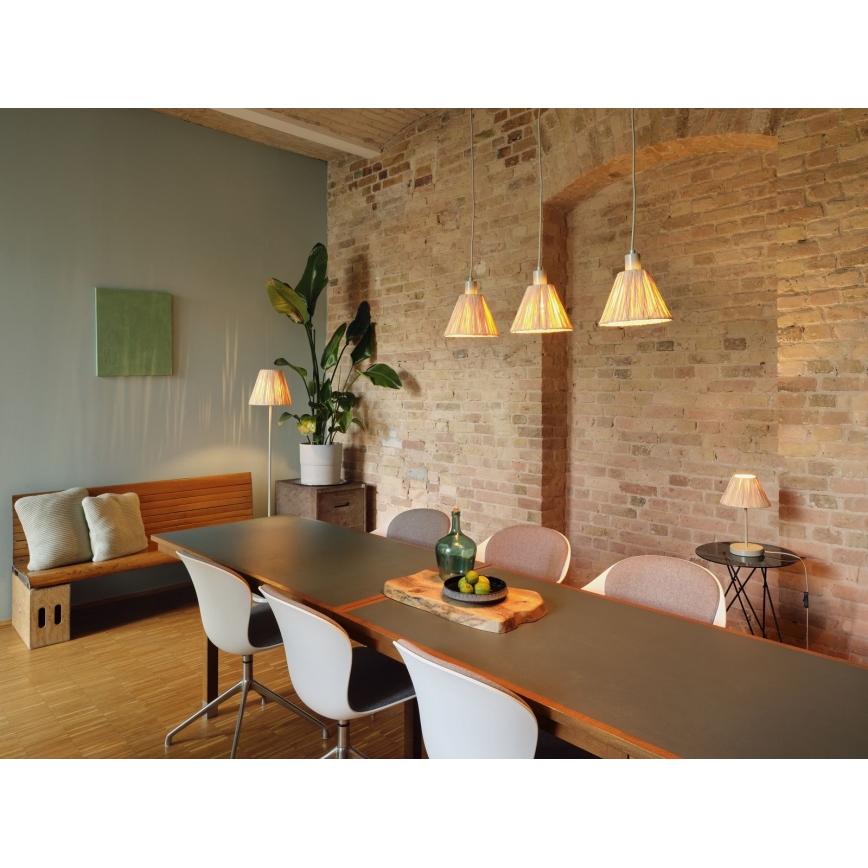 Ledvance - Stehleuchte DECOR RAFFIA 1xE27/15W/230V Raffiabast