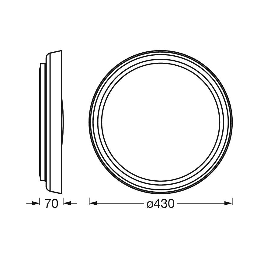 Ledvance - LED Dimmbares Deckenleuchte SUN@HOME ORBIS LED/26W/230V 2200-5000K CRI 95 Wi-Fi