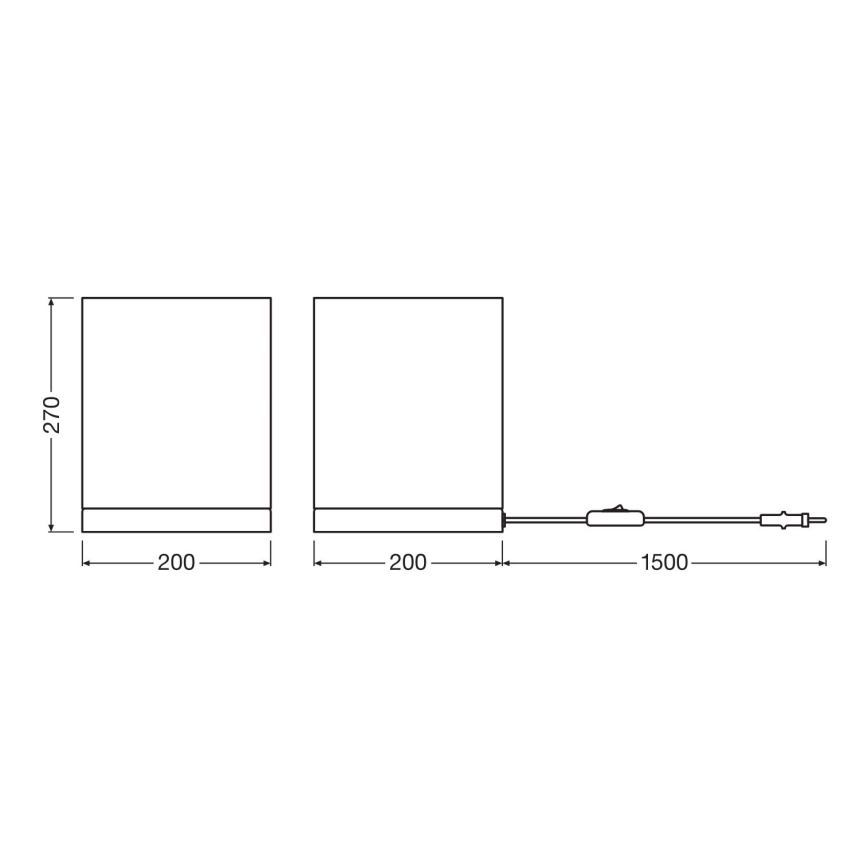 Ledvance - Tischleuchte DECOR CARDBOARD 1xE27/15W/230V 20x20 cm