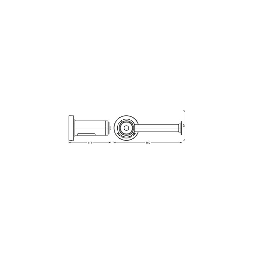 Ledvance - Toilettenpapierhalter mit LED-Hintergrundbeleuchtung 3xAAA IP44