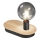 Ledvance - Touch-Tischlampe mit USB-Anschluss DECOR WOOD 1xE27/8W/230V Gummibaum