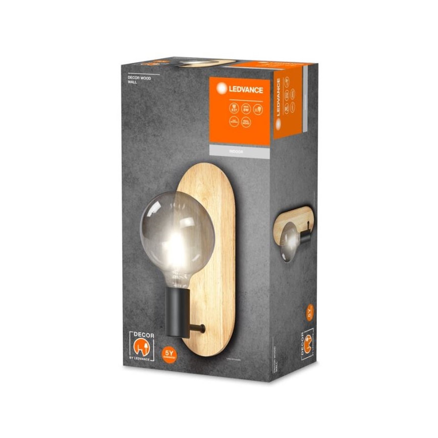 Ledvance - Wandleuchte DECOR WOOD 1xE27/8W/230V