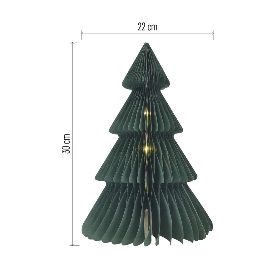 LED‑Weihnachtsbaum‑Dekoration 10xLED/3xAA