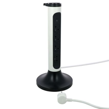 Legrand 049410 - Steckdosensäule 230V/16A, 4x2P+T 2m