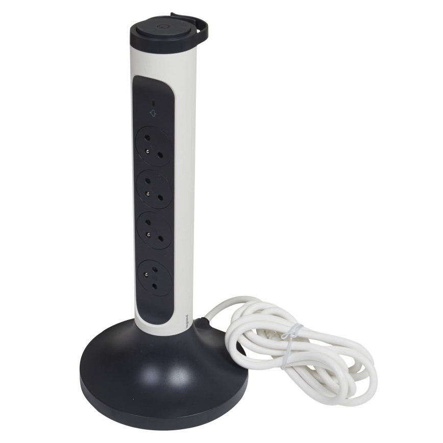 Legrand 049410 - Steckdosensäule 230V/16A, 4x2P+T 2m