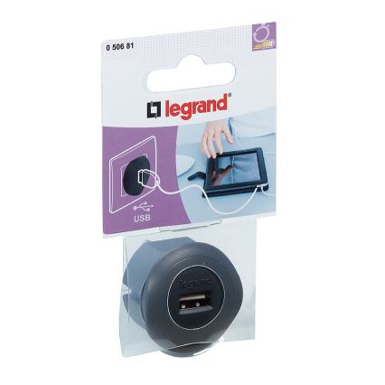 Legrand 50681 - Adapter USB in die Steckdose 230V/1,5A schwarz