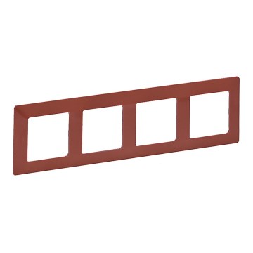 Legrand 754074 - Abdeckrahmen für Schalter VALENA LIFE 4P Ziegelrot