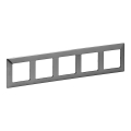 Legrand 754155 - Rahmen für Schalter VALENA LIFE 5P, Edelstahl