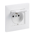 Legrand - Außensteckdose für den Hausgebrauch mit Rahmen NILOE STEP 250V IP44 weiß