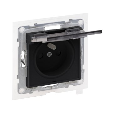 Legrand - Außensteckdose für den Hausgebrauch ohne Rahmen NILOE STEP 250 V IP44 schwarz