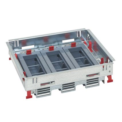 LEGRAND - Bodenbox für Doppelböden 18 Module (9 Geräte 45x45)