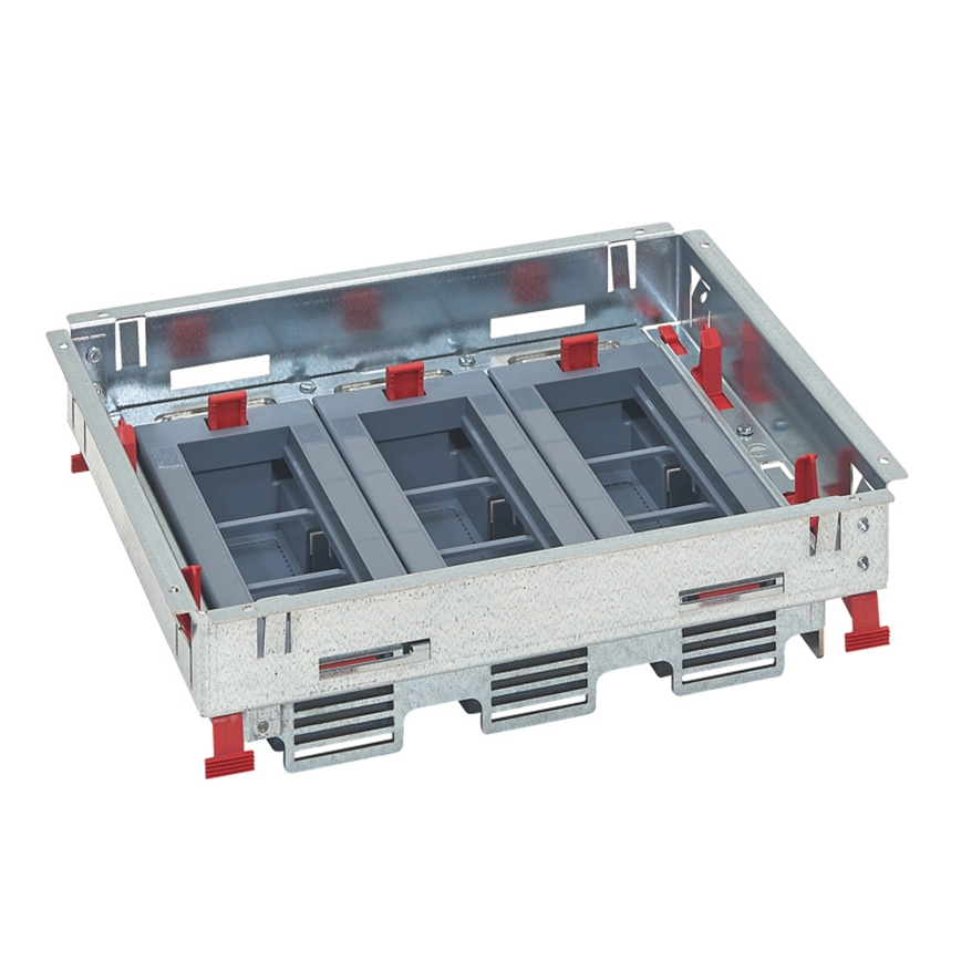 LEGRAND - Bodenbox für Doppelböden 18 Module (9 Geräte 45x45)