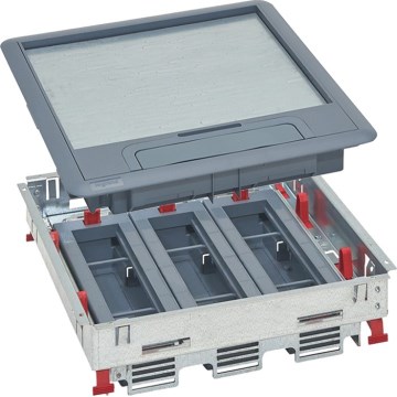 LEGRAND - Bodenbox für Doppelböden 24 Module (12 Geräte 45x45)