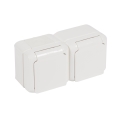 Legrand - Doppelsteckdose FORIX 250V IP44 weiß