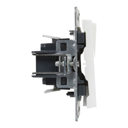 Legrand - Doppelter Treppenlichtschalter Nr. 6+6 ohne Rahmen SUNO weiß
