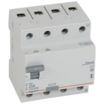 Legrand - Fehlerstromschutzschalter 4-polig RX3 4P 25 A 30 mA AC