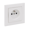 Legrand - Haushaltssteckdose mit Rahmen SUNO 250V weiß