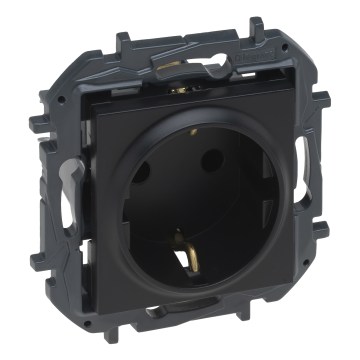 Legrand - Haushaltssteckdose SCHUKO ohne Rahmen NILOE STEP 250 V schwarz