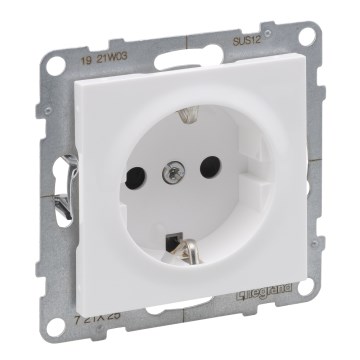 Legrand - Haushaltssteckdose SCHUKO ohne Rahmen SUNO 250V weiß
