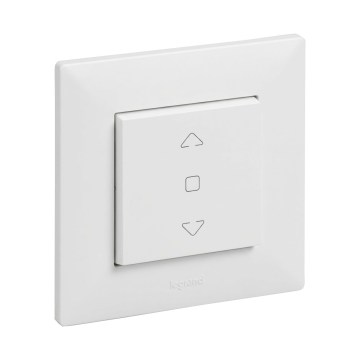 Legrand - Jalousienschalter mit Rahmen NILOE STEP weiß