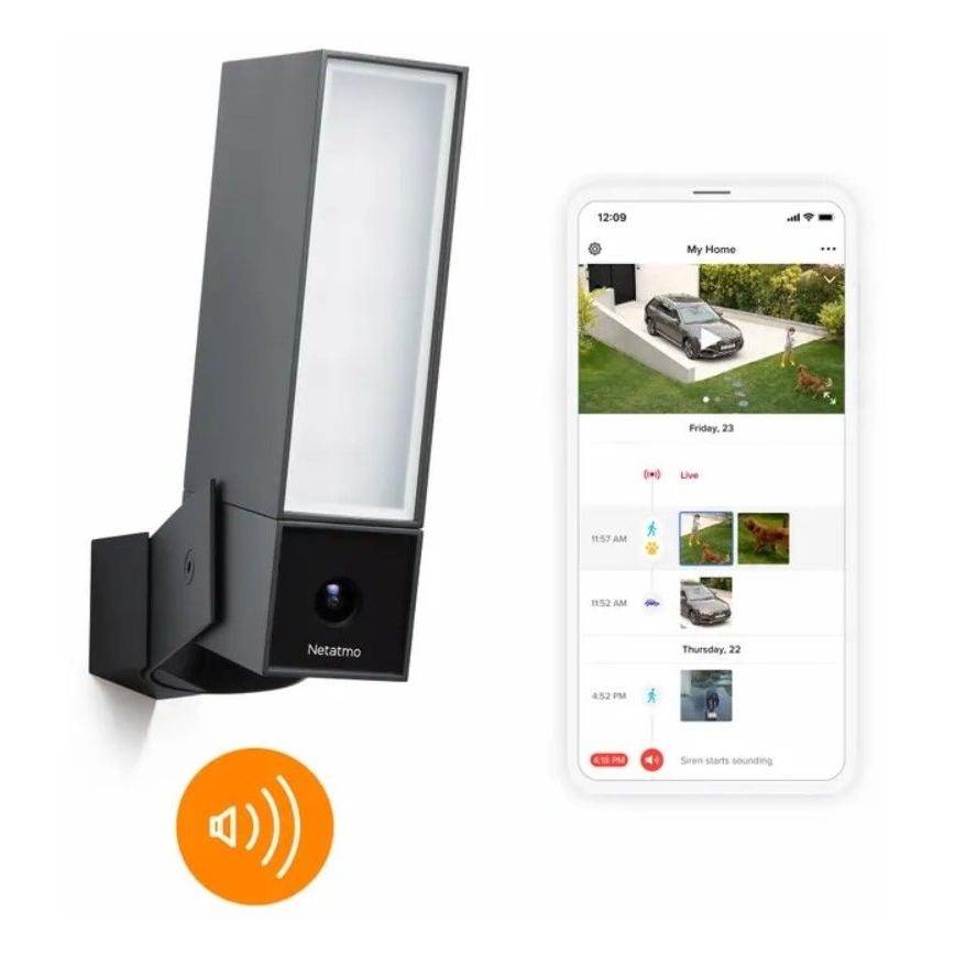 Legrand NOC-PRO - Außenkamera mit LED-Beleuchtung Full HD 1080p 230V Wi-Fi IPX6